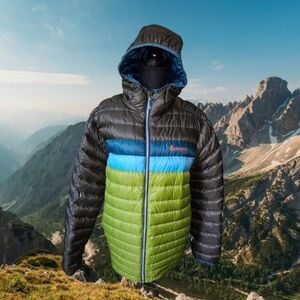 Fuego Water Resistant 800 Fill Power Down Hooded Jacket